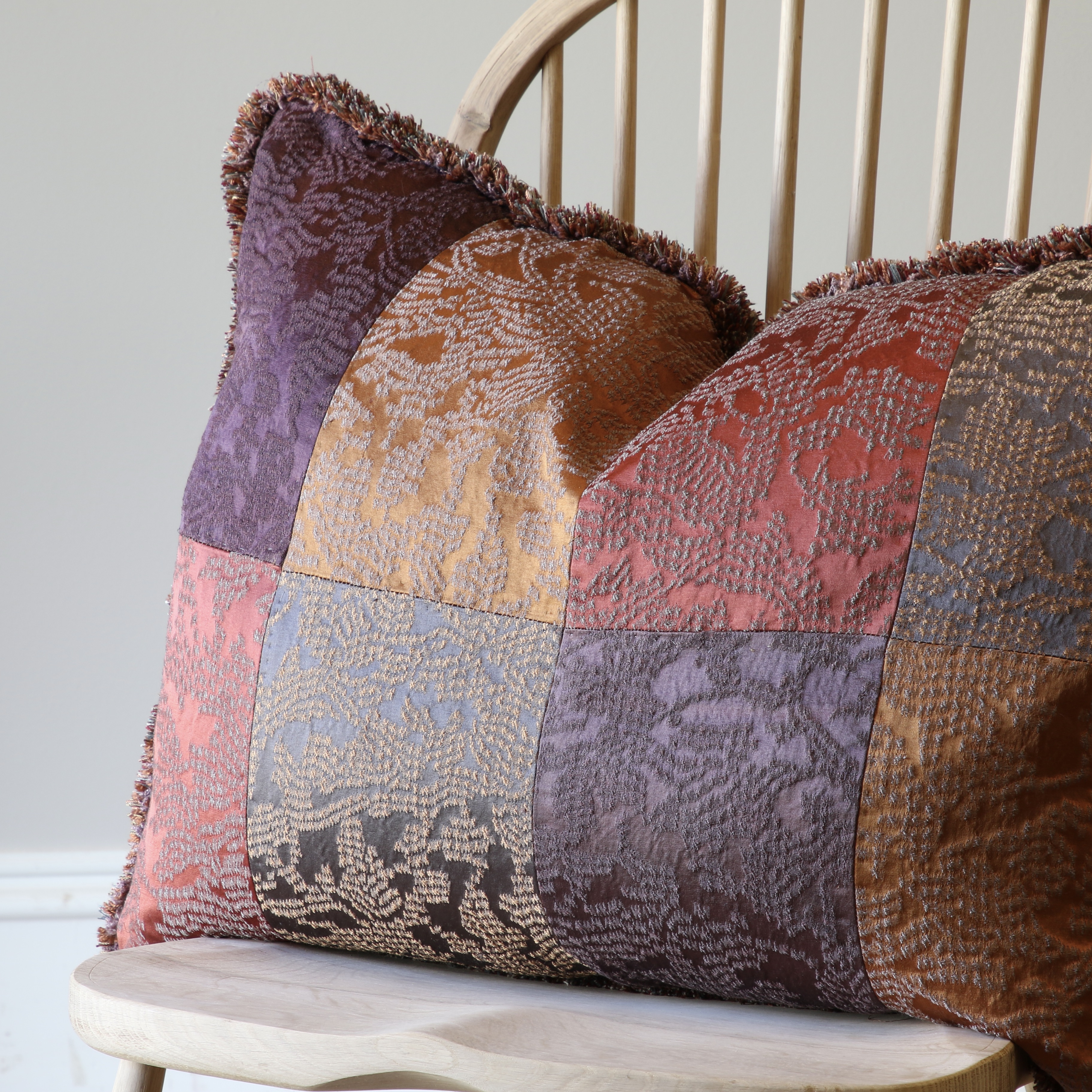 Silk Patchwork Cushion